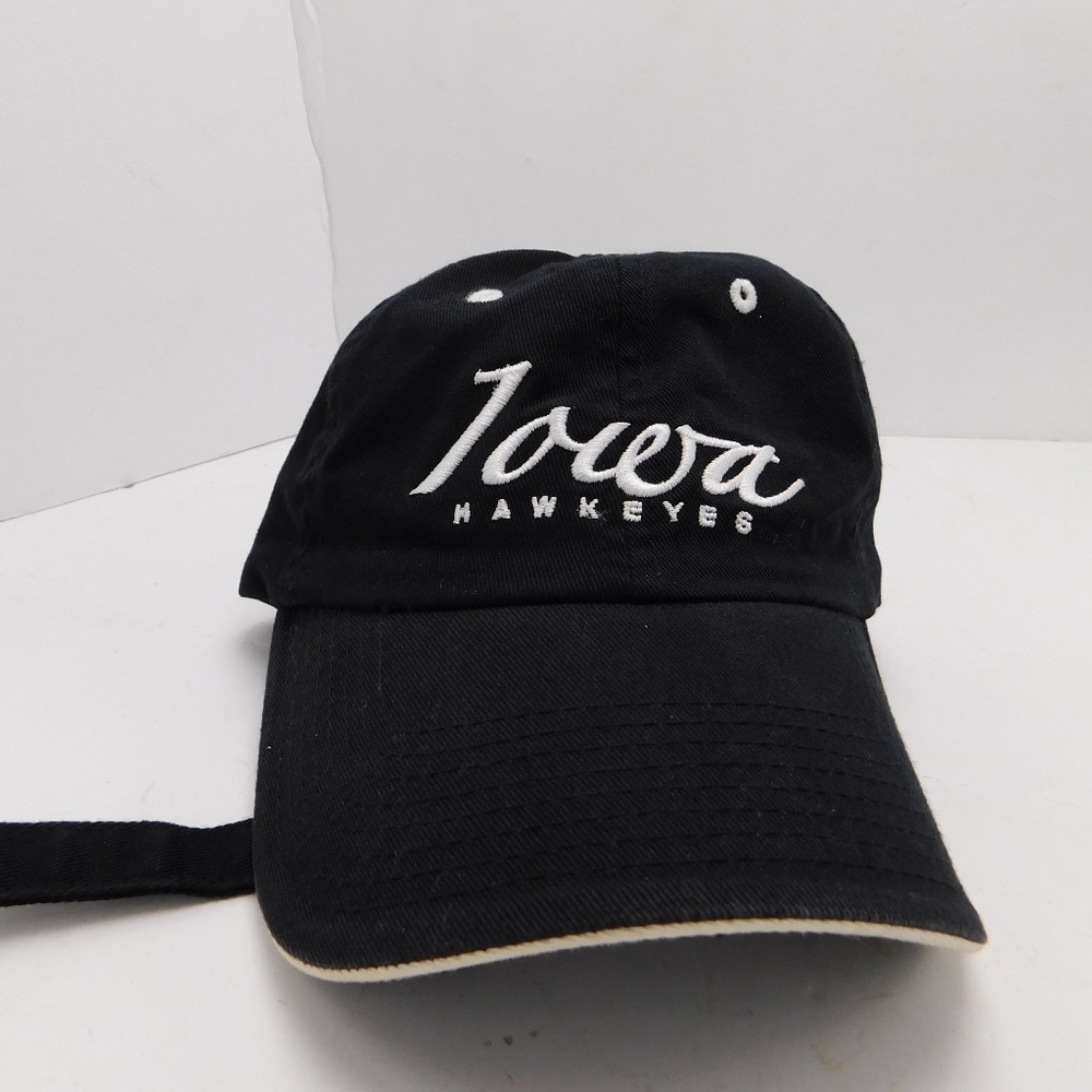 Iowa Hawkeyes Hat Cap Strapback Black